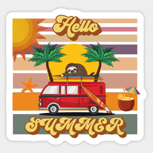 Hello Summer Sticker